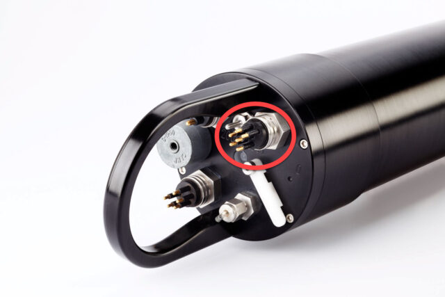 The 6-pin connector on the LISST-200X that users can now configure via the LISST-200X software.
